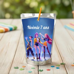 Etiquette Capri Sun personnalisée Kpop Demon Hunters