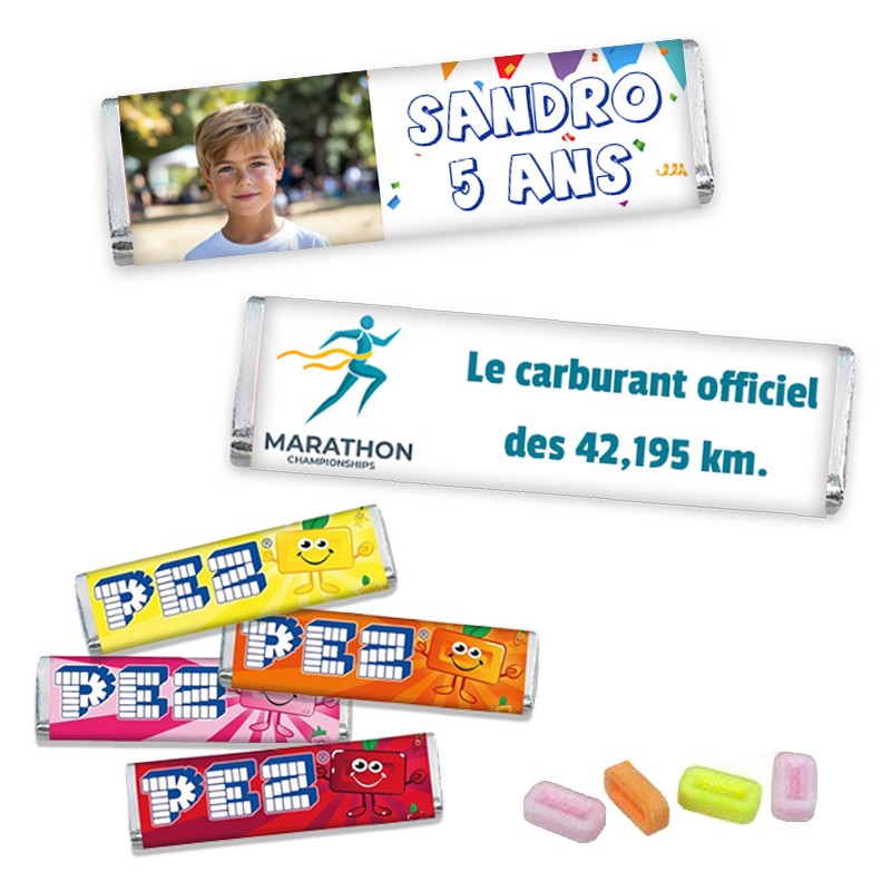 Recharges Pez Personnalisées avec photo