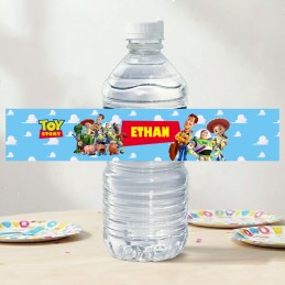 Etiquette bouteille d'eau personnalisée Toy Story