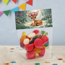 Sachet de bonbons personnalisé Biche