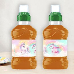 Etiquette Fruit Shoot personnalisée Licorne