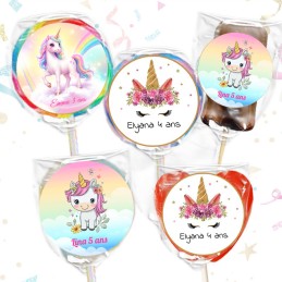 Sucette personnalisée Licorne