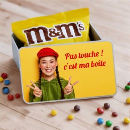 Boîte m&m's personnalisée avec photo