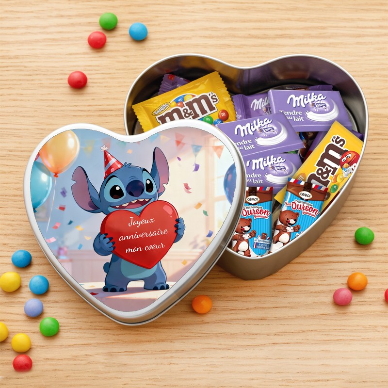 Boîte à bonbons personnalisée Stitch