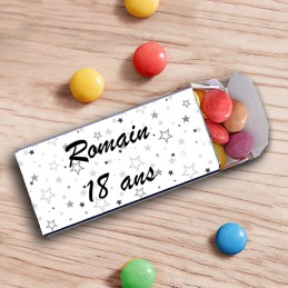 Smarties personnalisés anniversaire - étoiles