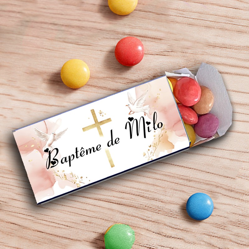 Smarties personnalisés Baptême