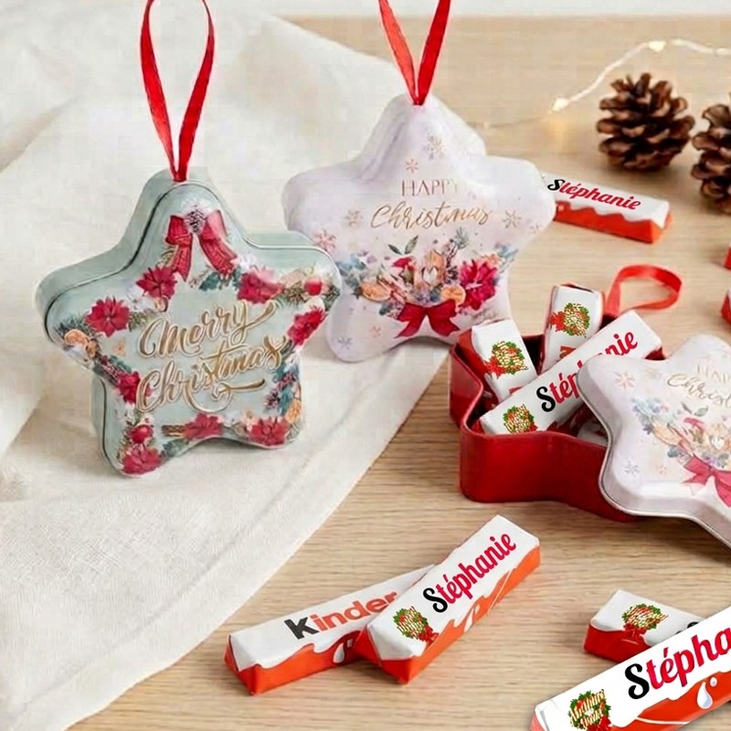 Kinder chocolat personnalisé - Cadeau fin d'année personnalisé