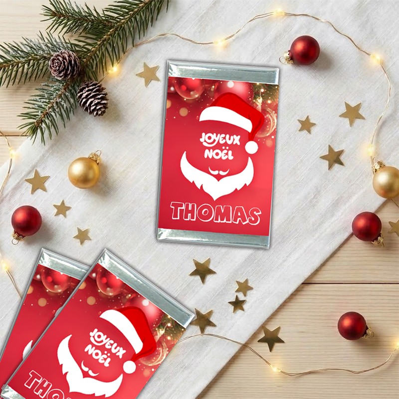 Chocolat personnalisé Père Noël - Cadeau fin d'année