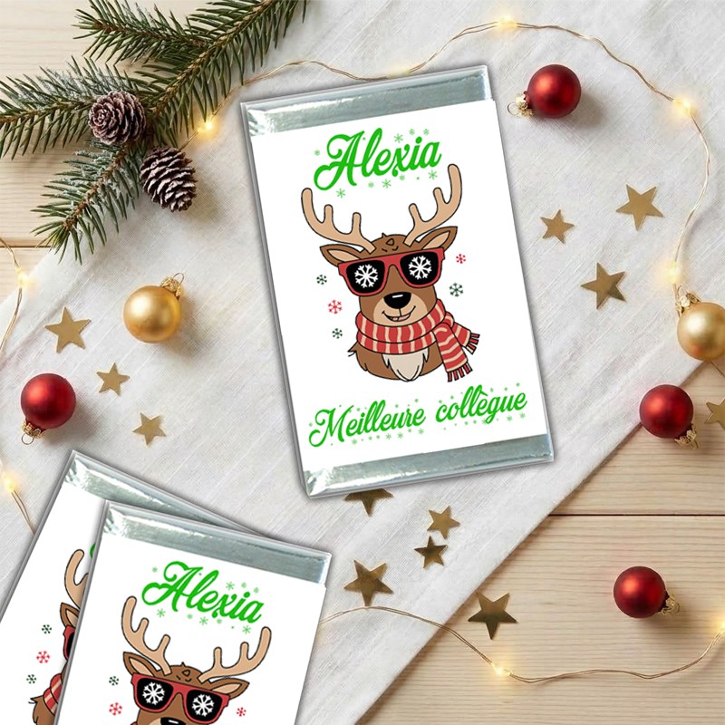Chocolat personnalisé Père Noël - Cadeau Secret Santa