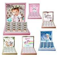 Boite de chocolat Baptême personnalisée