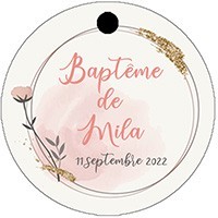 Etiquettes à dragées - rondes