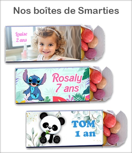 Nos boîtes de Smarties